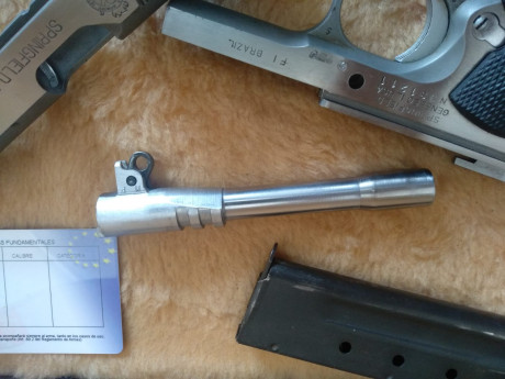 Vendo una Springfield tipo 1911, con muy poco uso. Calibre 9mm parabellum. Se entrega con dos cargadores 120