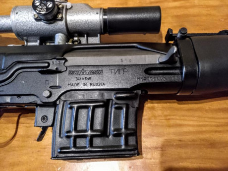 Vendo Dragunov SVD
- fabricado por Izhmash ( en el 2012 )
- calibre 7,62 x 54R mm
- toma de gases ajustable 12