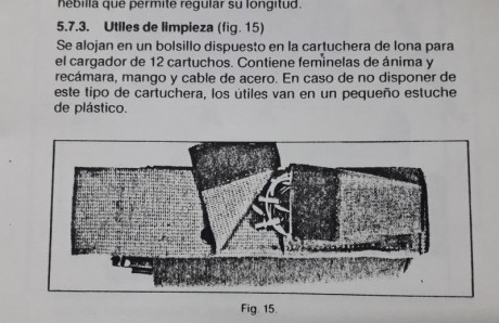 Rara funda de primera época para cargador de Cetme L/LC con bolsillo trasero para llevar el kit de limpieza. 12
