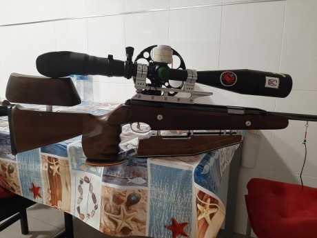 Vendo culata en nogal de una air arms prosport con seta y carrillera regulable precio 250€ realmente interesados 00