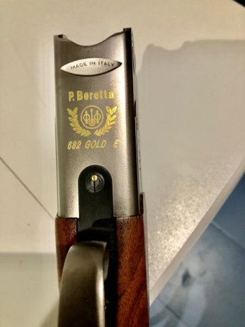 Hola,
Vendo escopeta BERETTA 682 GOLD E (con 2 culatas para ZURDOS Y DIESTROS). Longitud de cañón 71 cm 12