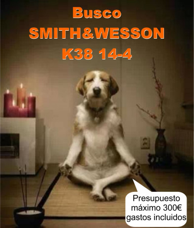 Buenas.

   Busco SMITH&WESSON K38 Mod. 14 - 4 de 6" del 38Spl   

Es el que todo el mundo llama 110