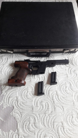 hola que tal, vendo esta fabulosa pistola en estado impecable por retirarme del tiro de momento, lleva 00