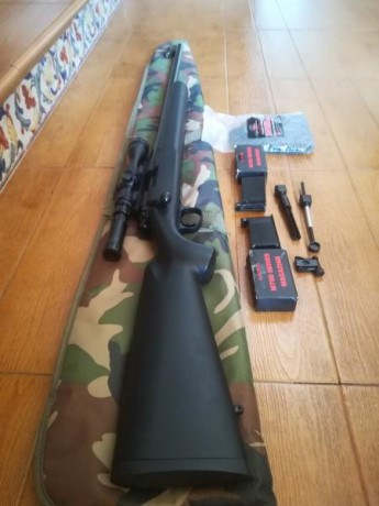 Vendo réplica airsoft M700 de la marca Kj Works. En perfecto estado.

Incluye:

Cañón de precisión 
Dos 00