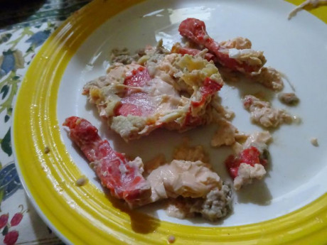 Hoy para comer acelgas hervidas y chuletón de vaca gallega vieja con seis semanas de maduración en cámara 50