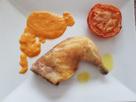Hoy para comer acelgas hervidas y chuletón de vaca gallega vieja con seis semanas de maduración en cámara 40