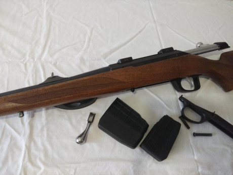 Se vende Tikka 30.06 con bases apel, dos juegos de maneta del cerrojo, original y otra tipo Mauser, guardamonte 00