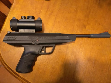 Buenas a tod@s , pues vendo pistola DIANA LP8 MAGNUN con visor de punto rojo x1 de DIANA , pistola del 00