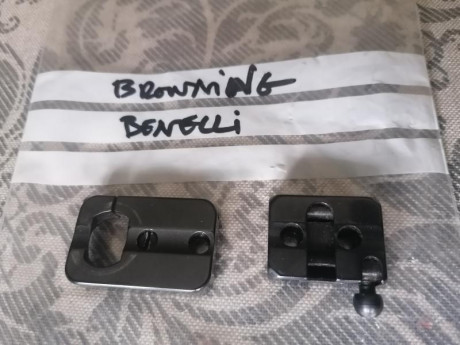 Vendo el siguiente material.


- Bases Apel para Merkel SR1.  ....  60 €
- Bases Apel para Browning o 20