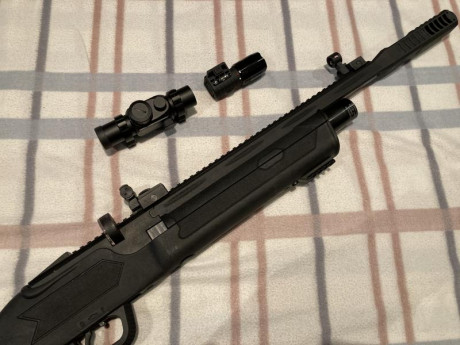Vendo Hatsan Vectis en 6,35 como nueva, sin apenas uso (50 tiros aprox). Se incluyen 3 cargadores + reddot 11