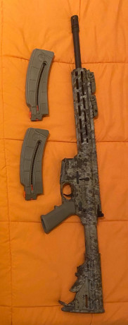 Vendo carabina Smith&Wesson modelo KRYPTEK calibre 22LR, el arma esta en perfecto estado, va con dos 01