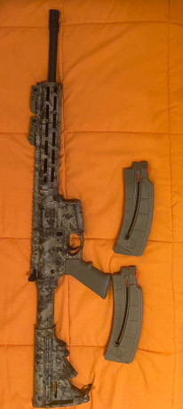 Vendo carabina Smith&Wesson modelo KRYPTEK calibre 22LR, el arma esta en perfecto estado, va con dos 00