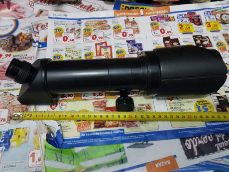 vendo viejo telescopio meopta 25 x70 , necesitaria una buena limpieza interior ,  se ven  flechas  a 90 02