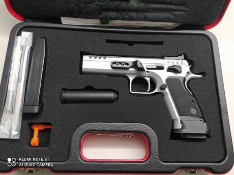 tanfoglio limited custom hc  9mm (hard crome) es un arma nueva se compro hace un mes y la tengo que vender 00