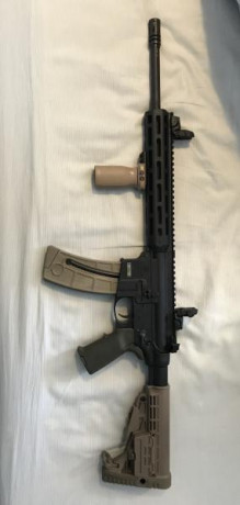 Hola buenas pongo a la venta Smith&Wesson mp15 22lr por falta de uso, se vende con el visor SHILBA 20