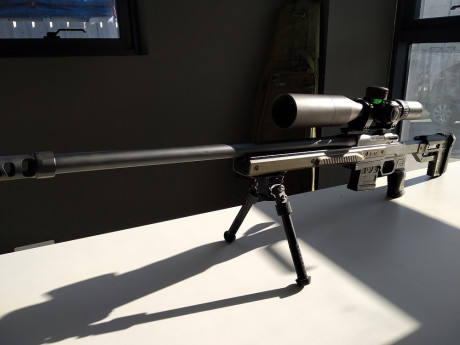 Buenos días.

Vendo este arma:
Bergara B14 Varmint 6.5 Creedmoor.
Cañón de 24"
21,5mm de diámetro.
Rosca 00