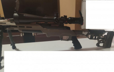 Pues lo dicho vendo conjunto:
Bergara B14 HMR cal .308 win
Cañon roscado 24" rosca M18x1 y perfil 11