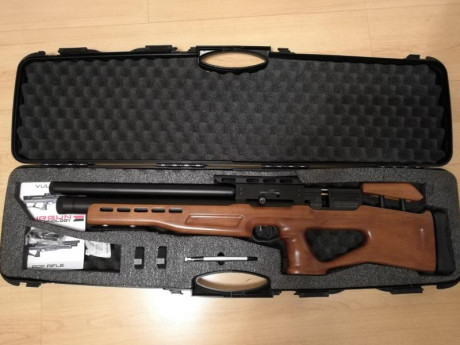 Hola... vendo carabina vulcan tactic calibre 6,35 en perfecto estado, se incluye maletín rígido sonda 02