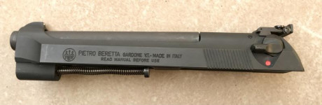 Vendo pistola Beretta 92FS inox cal.9Pb con kit de conversión original Beretta del cal.22LR. 
Tanto el 10