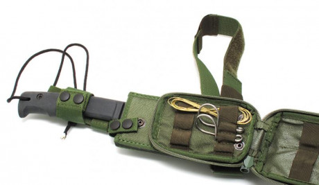 Cuchillo Extrema Ratio de supervivencia modelo Selvans, con accesorios. Diseñado en colaboración con la 10