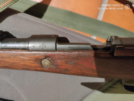 Muy buenas vendo Mauser Alemán Kar 98 ,calibre 8x57.incluye vainas nuevas y dies para su recarga . El 01