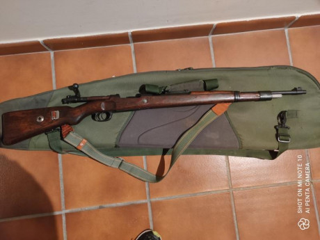 Muy buenas vendo Mauser Alemán Kar 98 ,calibre 8x57.incluye vainas nuevas y dies para su recarga . El 00