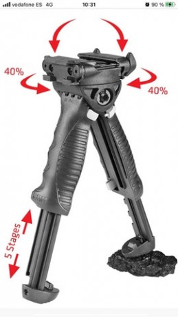 Por no tener ya el rifle pongo a la venta Empuñadura táctica Fab Defense convertible. El T-GRIP puede 02