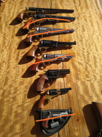 Se vende armas en libro de coleccionista muy bien conservadas.
Marcas como pedersoli pieta uberti etc 01