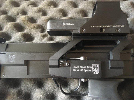 VENDO CSA VZ58 SPORTER TACTICAL COMPACT, en calibre 222 Remington, en perfecto estado, con mínimo uso, 00