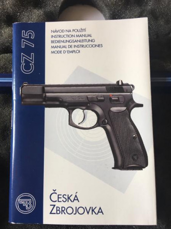 CZ 75 B - CALIBRE 9X19, en perfecto estado estético y de funcionamiento, con un uso de 600 cartuchos de 10