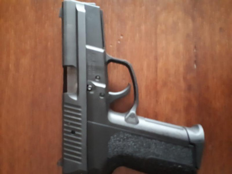Vendo esta pistola Sig Sauer Pro 9 2009 con muy poco uso tres cargadores y ayuda para insertar munición 00