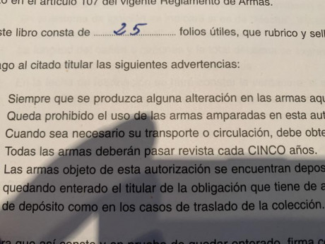 Os cuento:

Tengo desde hace unos cuantos años un arma de avancarga guiada merced al artículo el Reglamento 50