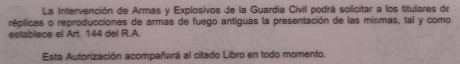 Os cuento:

Tengo desde hace unos cuantos años un arma de avancarga guiada merced al artículo el Reglamento 60