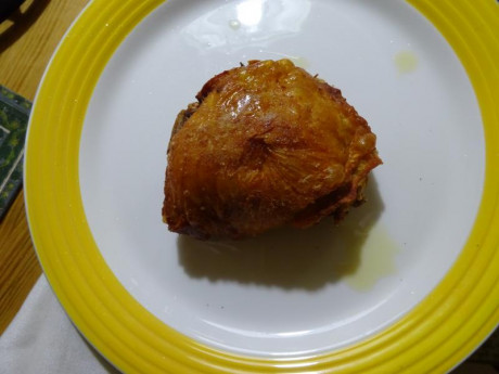 Hoy para comer acelgas hervidas y chuletón de vaca gallega vieja con seis semanas de maduración en cámara 151