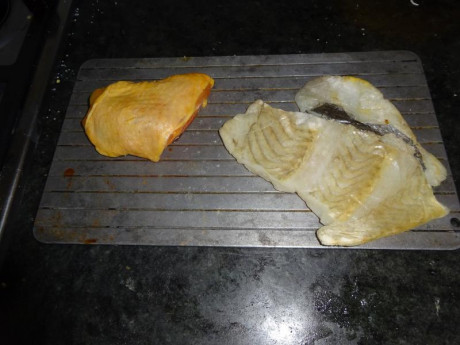 Hoy para comer acelgas hervidas y chuletón de vaca gallega vieja con seis semanas de maduración en cámara 150
