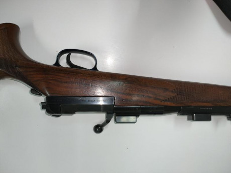 Buenas.
Vendo Mauser 66 M , el monogatillo con el pelo en la garganta, en calibre 30,06 con monturas COMPLETAS 01