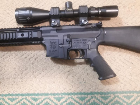 VENDIDO. Se vende AR15  marca Olimpic calibre 222.
Cañon pesado de 20". Ideal para tiro.
El arma 02
