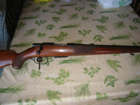 Vendo rifle Anschutz.  Modelo 1533  Stutzen ( Madera hasta la boca del cañón).  Calibre 222 Remington. 01