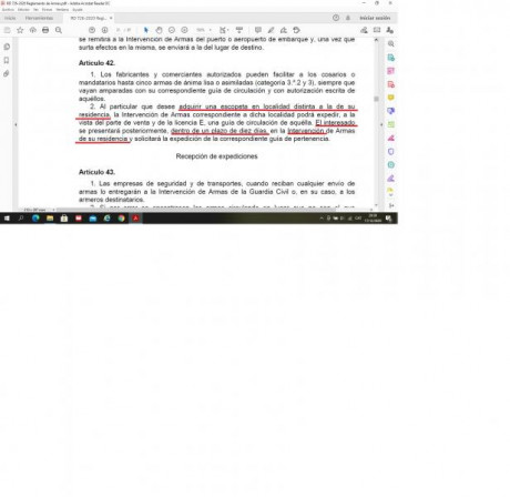 Hola,desde ayer que mi armero me ha dicho que mi rifle s llegado a la intervención de armas.
Resulta que 40