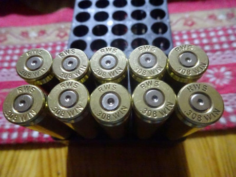 Muy buenas,

Vendidas las 183 vainas marca RWS del calibre .308W con 1 solo disparo efectuado conservando 00