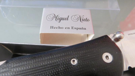 Vendo navaja Miguel Nieto, nueva a estrenar me ha sido regalada pero no le voy a dar uso el modelo es 10