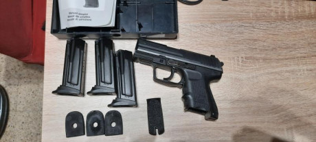 Se vende pistola H&K p2000SK 9mm (subcompacta) con 3 cargadores de 10 cartuchos  con doble tapa. El 00