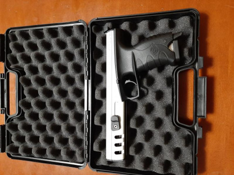 Tanfoglio. Modelo P19 Combat T. Guiada en F. Soy el tercer dueño. La tengo hace 6 años. Hago tiradas de 00