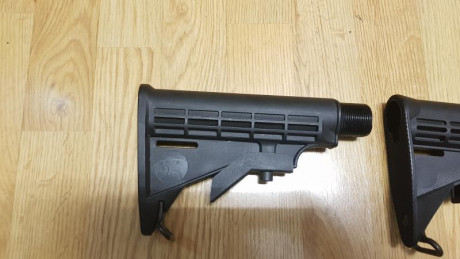 Seguimos vaciando cajones.

1. Culata telescópica para AR15/M16 marca Sabre, mil-spec, con tubo. 50€

2. 01