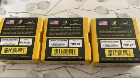 Buenas, vendo 300 puntas calibre 6.5 Berger hybrid 140gr.
Todas son del mismo lote y sólo abiertas para 10