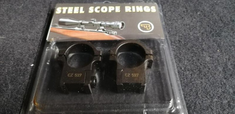 Hola compañeros,
Tengo sin estrenar una anillas de 1" altas originales CZ para los modelos de la 01