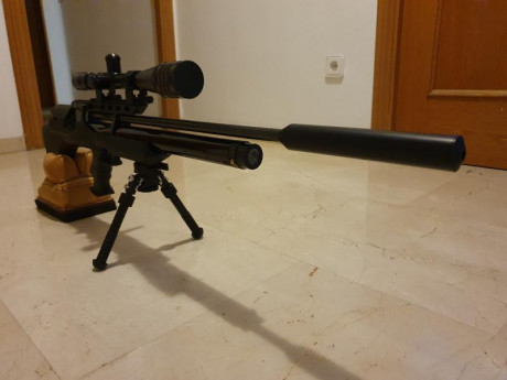 Vendo carabina PCP 4,5 Weihrauch  WH100, está como nueva, casi sin uso. Lleva silenciador y segundo cilindro 00