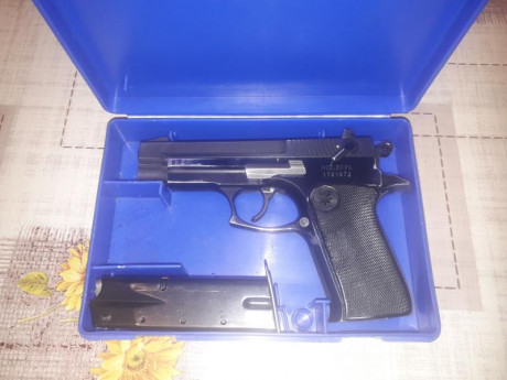 Buenas pongo en venta la conocida pistola semiautomatica star 30 pk en calibre 9mm parabelum guiada en 00