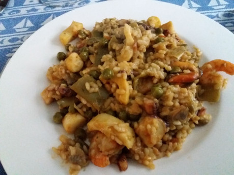 Hoy para comer acelgas hervidas y chuletón de vaca gallega vieja con seis semanas de maduración en cámara 120