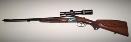 Vendo rifle express Merkel modelo 140-E (expulsor) calibre .30R - Blaser, incluye visor Swarovsky 1-4x 21